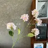 Flores Artificiais com 5 Cabeças de Flores de Begônia no Estilo Monet para Decoração de Casa e Casamento, Arte Floral, Paisagismo de Shopping Centers e Arranjo de Cenas com Flores Artificiais