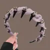 Tiara de Rede com Pedrarias de Cristal de Luxo High-End 2025 Novo Estilo Coroa Alta Antiderrapante Dentada Acessório de Cabelo
