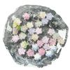 Nuevos accesorios de cerámica suave para decoración de uñas con diseño de peonías y luciérnagas, accesorios luminosos para decoración de uñas, bolsa de material para decoración de uñas de estilo chino mixto