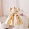 Roupas Infantis Transfronteiriças, Vestido Princesa Quente de Verão, Design Estiloso, Vestido Infantil da Moda, Novo Vestido Estilo Menina Rica