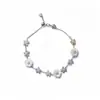 Pulsera de moda con colgante de flor de circón, pulsera de moda fresca y dulce de verano, joyería elegante de alta gama de nicho