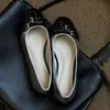 Primer Encuentro con los Zapatos Planos Mary Jane de Bloques de Color Vintage Poco Profundos de Ji Xiaoxiang - Zapatos Planos Versátiles
