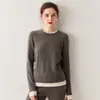 Colección Otoño/Invierno 2026 de Bai Cai Rong: Nuevo Estilo Aspecto de Dos Piezas Cuello Redondo Bloque de Color Tejido Top Base