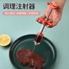 Seringa de plástico para peru, agulha para tempero de churrasco, seringa para marinada de peru, seringa para churrasco de cozinha em estoque
