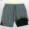 Pantalones cortos deportivos para correr para hombre, deportes, exterior, ocio, holgados, maratón, dobles, fitness, comercio exterior transfronterizo al por mayor