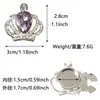 Botões de Punho Coloridos com Gema em Forma de Gota de Água Coroa Homens Mulheres Roupa Formal Botão de Punho de Camisa Francesa Conjunto de Botões Decorativos para Manga