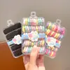 Anel de Toalha Infantil Cor de Doce Corda de Cabelo Bola para Meninas Elástico de Borracha de Alta Elasticidade Corda de Cabelo para Rabo de Cavalo Alto de Meninas Personalização