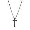 Collar de Cruz de Moda Simple Europea y Americana Acero de Titanio Colgante para Hombre Joyería Amazon Temu Caliente Fábrica Venta al por Mayor