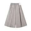Calça-Saia Casual Estilo Japonês Feminina e Masculina 2026 Verão Novo Estilo Elegante Versátil Cintura Alta Emagrecedor Cropped 486328