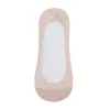 Meias Femininas Invisíveis de Seda Gelada, Antiderrapantes, Corte Baixo, Meias Curtas, Estilo Fino de Verão, Meias de Algodão Puro Respiráveis