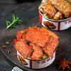 Peixe-espada em lata temperado, Peixe-espada crocante e picante da seção do meio, Delicadeza de frutos do mar pronta para comer, Refeição instantânea, Lanche popular