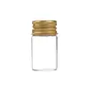 Frasco de vidro de alumínio 22x40mm 7ml armazenamento doméstico sub-frasco decoração frasco para pendurar capa multicolor opcional