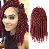 Cabelo para Trança Twist Senegalesa Torcido à Mão com 12 Fios de Espessura Média, Duas Tiras, Peruca de Crochê Sintética, Peruca Fofa
