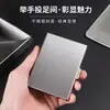 Portatarjetas Metálico Antirrobo para Hombres Portatarjetas de Acero Inoxidable Caja Pequeña Antimanética Funda para Tarjetas Bolsa de Almacenamiento para ID