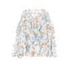 Ropa de Mujer de Comercio Exterior Transfronterizo 2025 Verano Estilo Europeo y Americano Top de Camisa de Manga Larga con Volantes en Capas para Mujer B684020F