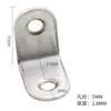Código de ángulo de acero inoxidable engrosado tipo L de ángulo recto soporte fijo de ángulo de 90 grados conector de soporte de estante de ferretería galvanizada