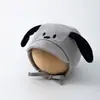 Gorro Yipan para Bebé para Otoño e Invierno, Lindo Diseño de Cachorro Ins, Gorro de Bebé con Lazo para Recién Nacido, Cortavientos, Protección para Orejas, Gorro Turbante