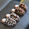 Pantuflas de interior para niños para otoño e invierno para niños y niñas, antideslizantes, cálidas para el suelo, elegantes pantuflas de algodón para el hogar, para padres e hijos, para bebés