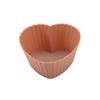 Molde Redondo Pequeño para Pastel de Silicona de Grado Alimenticio Cuadrado Forma de Corazón Taza para Muffins Caja de Comida Complementaria para Niños Suministros para Fiestas de Cumpleaños