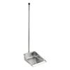 Pala de basura de acero inoxidable, recogedor individual engrosado, para el hogar, de hierro extra grueso y pequeño, para recoger basura, escoba y más.