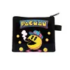 Cartera de monedas de dibujos animados de Pac-Man, monedero con cremallera, tarjetero con temática de videojuegos y bolsa para guardar auriculares - al por mayor