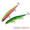 Nuevo Minnow de Hundimiento Lento Controlado Magnéticamente de Largo Alcance con Boca Inclinada Minnow Sumergible Señuelo Falso Señuelo Biónico Duro Señuelo Luya