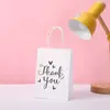 Bolsa de Papel Kraft Bolsa de Regalo de Agradecimiento Portátil Regalo Fiesta Cumpleaños Bolsa de Regalo Fabricante Suministro Listo Material Ecológico