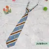 Nueva Corbata JK Fresca de Primavera/Verano para Hombre y Mujer con Rayas Diagonales Estudiante Escolar Cremallera Corbata Perezosa Venta al por Mayor