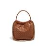 Bolso Pequeño Tejido de Lujo con Cadena para Hombro, Axila o Cruzado, Bolso Tipo Bolita de Nube, Bolso Cubo Portátil para Mujer