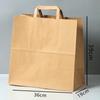 Bolsa de Papel Kraft Bolsa de Mão Sacola para Embalagem de Delivery Sacola de Papel para Pão Sobremesa Bolsa de Frutas de Grau Alimentício