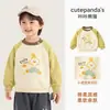 Ropa Infantil Panda Kaka Ropa para Niños Sudadera Redonda de Dibujos Animados Ropa de Otoño para Niñas Tops de Otoño para Niños Ropa para Bebés
