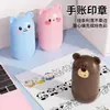 Fábrica Fuente Sello Rodante Lindo para Diario Sello de Oso Material Decorativo DIY Borde de Diario Sello Rodante
