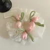 Goma para el pelo de tulipán estilo coreano para mujer, Cuerda para moño estilo perezoso y suave, Nuevo accesorio para el pelo 2026 t
