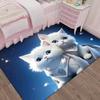 Tapete de quarto de casa estilo ins tapete de cama fofo para toda a loja quarto de princesa sala de estar tapete de chão infantil de desenho animado
