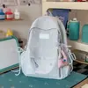 Mochila Feminina Bonita e Charmosa com Grande Capacidade e Design Leve, Adequada para Alunas, Alunos do Ensino Fundamental II e Médio, e Mochilas de Viagem
