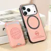 Cuero Liso Adecuado para Apple 17Promax Funda Magnética para Teléfono Móvil Apple 17 Almacenamiento de Tarjetas Portatarjetas Portatarjetas Anticaída 16 Funda