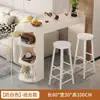 Mesa de bar pequena para uso doméstico, simples e moderna, adequada para sala de estar, hall de entrada, pequeno bar, mesa lateral de sofá, sala de jantar, armário divisório de luxo leve