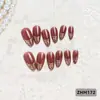 24 PIEZAS Colección de Arte para Uñas Bestseller Transfronterizo Navidad Halloween Flor Uñas Portátiles Ojo de Gato Halloween Piezas de Uñas Portátiles