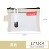 Bolsa de Malha para Armazenamento de Cartões Mini Bolsa de Malha Transparente com Zíper para Cartões Bancários Bolsa para Armazenamento de Cartões de Identificação Pasta Portátil