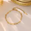 Pulsera Antidescolorante 2024 Nueva Moda Japonesa y Coreana Pulseras de Acero de Titanio de Lujo Ligero Fabricante Venta al por Mayor