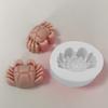 Molde de Silicona con Forma de Cangrejo para Adornos de Yeso DIY y Velas para Pastel de Fondant