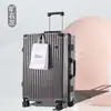 Nueva Maleta Femenina Rueda Universal Silenciosa Ins Maleta con Carro Caja de Contraseña Estudiante Femenina Maleta de Cuero
