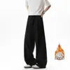 2026 HK26326 Plus Veludo Sem Sombra Parede Plus Veludo Imitação Linho Calça de Perna Curva M-5XL HK26946-Especial P25