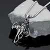 Moda Europea y Americana Estilo Unisex Personalidad Hip-Hop Oscuro Gótico Dibujos Animados Forma de Chica Mecánica Unisex Moderno Collar con Colgante