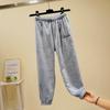 D111 Calças Quentes Infantis Forradas com Lã Roupa Infantil para Meninas Inverno Pijama Quente Calças Grossas para Bebê