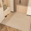 Tapete de entrada moderno simple antideslizante lavable de cuero para el piso para el hogar, cortable, fácil de cuidar, tapete para el piso del hogar
