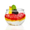Vários Molheiras Copos Quadrados Copos de Mousse Plástico Transparente Jogo de Mesa Pratos de Sobremesa Pequenos Pratos de Aperitivo para Festa com Colher
