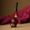 Llavero de Sándalo Verde para Coche que Atrae Dinero Llavero de los Doce Signos del Zodiaco Colgante para Teléfono Colgante para Bolso