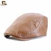 Boina de Cuero Estilo Británico Lengua de Pato Gorra Casual Moderna Gorra hacia Adelante JDBLM-83