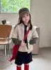 Camisa infantil de dos piezas de imitación de manga larga, estilo coreano para primavera y otoño, camisa holgada para niños y niñas, chaqueta de bebé moderna y versátil